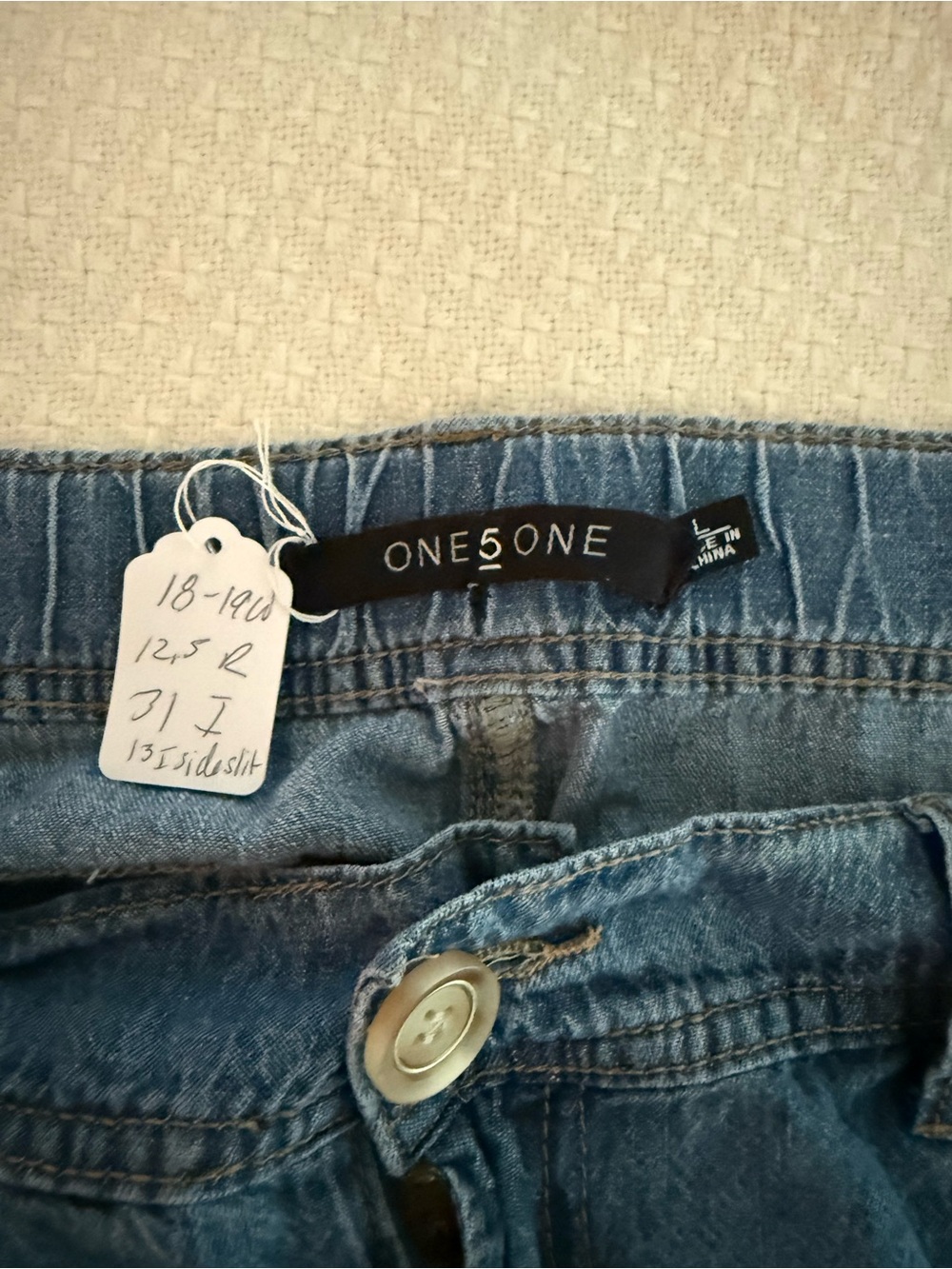 One 5 One Blue Wide-Leg Jeans Casual
comfy Relaxed side slits - Picture 9 of 9